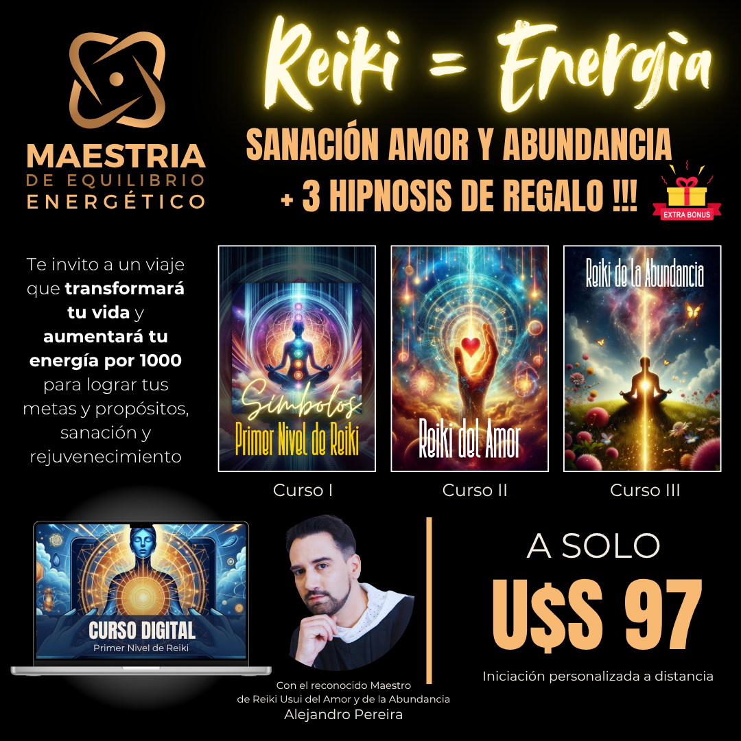 Primer Nivel de Reiki Símbolos - Reiki del Amor - Reiki de la Abundancia