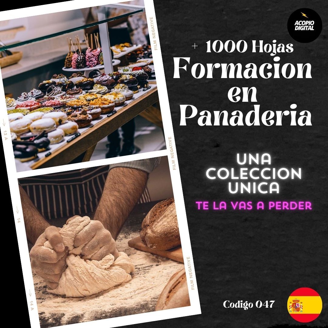 Panadería 13 en 1 + BONUS | Curso de panadería en 13 PDF (ebook de panadería + 1000 hojas)