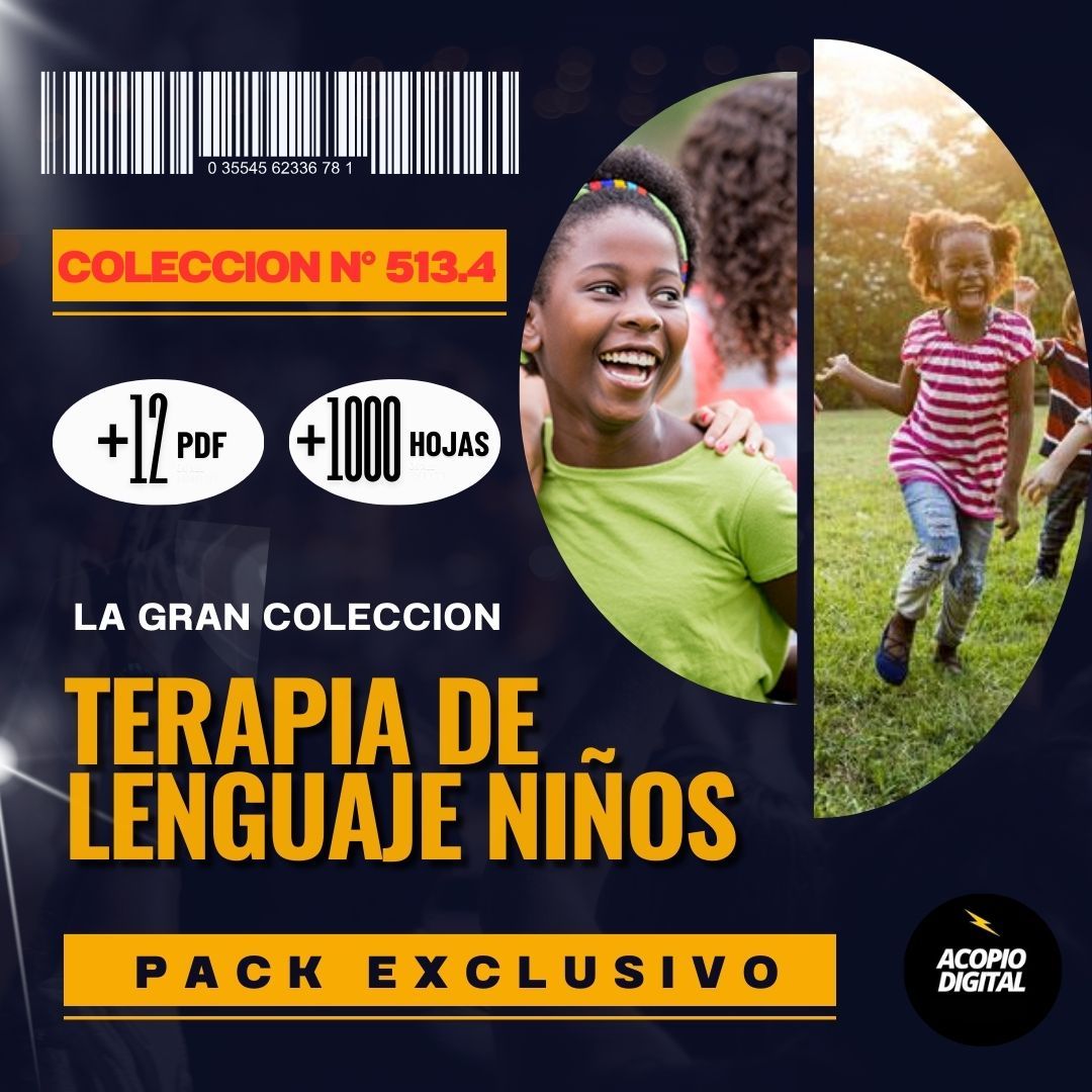 Terapia de Lenguaje para Niños: 12 ebooks en 12 PDFs en una colección única