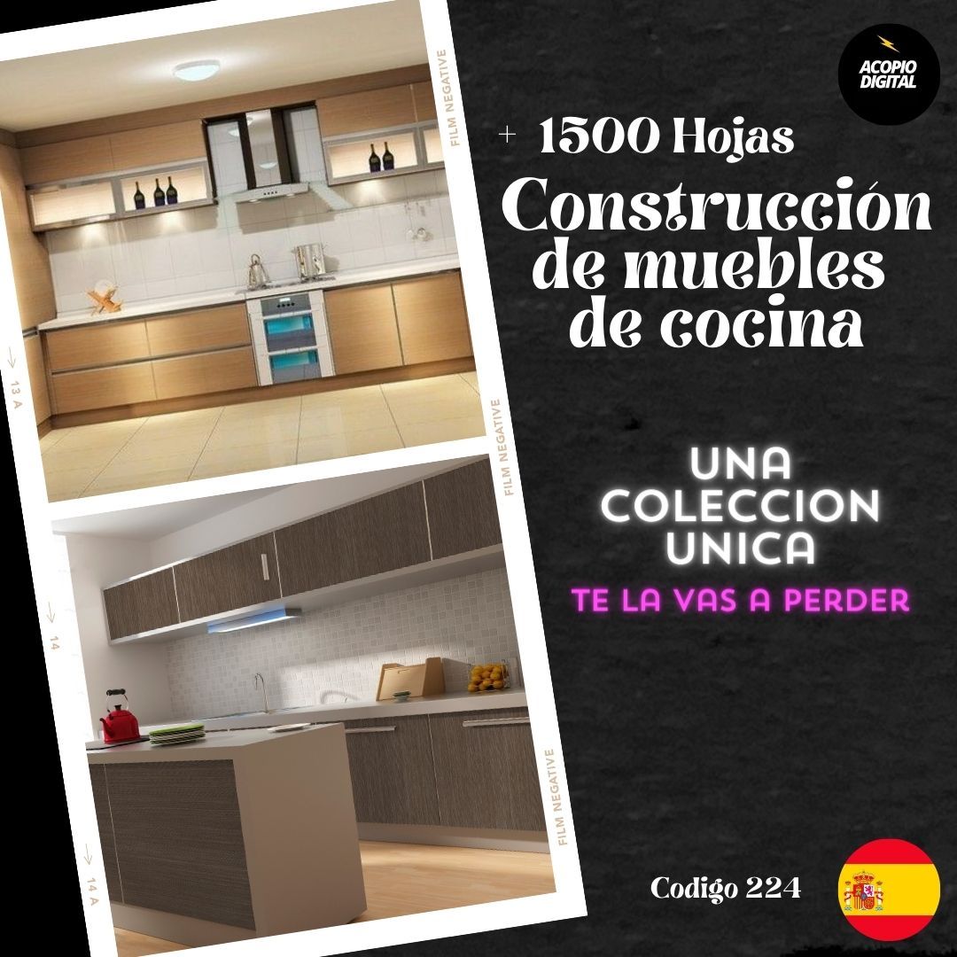 Construcción de muebles de cocina | Ebooks de Carpinteria