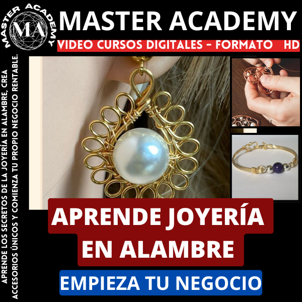 APRENDE JOYERÍA EN ALAMBRE Y EMPIEZA TU NEGOCIO + BONO DE OBSEQUIO