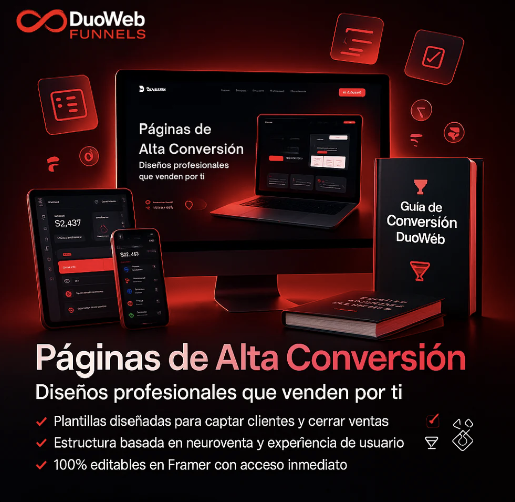 Paginas de Alta Conversión | DuoWeb Funnels