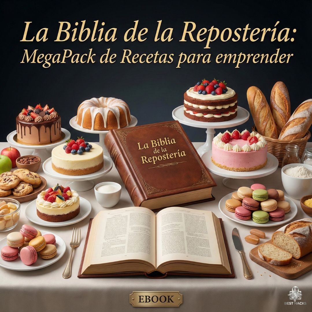 La Biblia de la Repostería: MegaPack de Recetas para emprender
