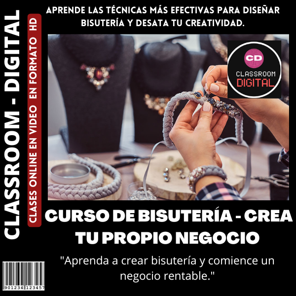 CURSO DE BISUTERÍA - CREA TU PROPIO NEGOCIO + BONUS DE OBSEQUIO