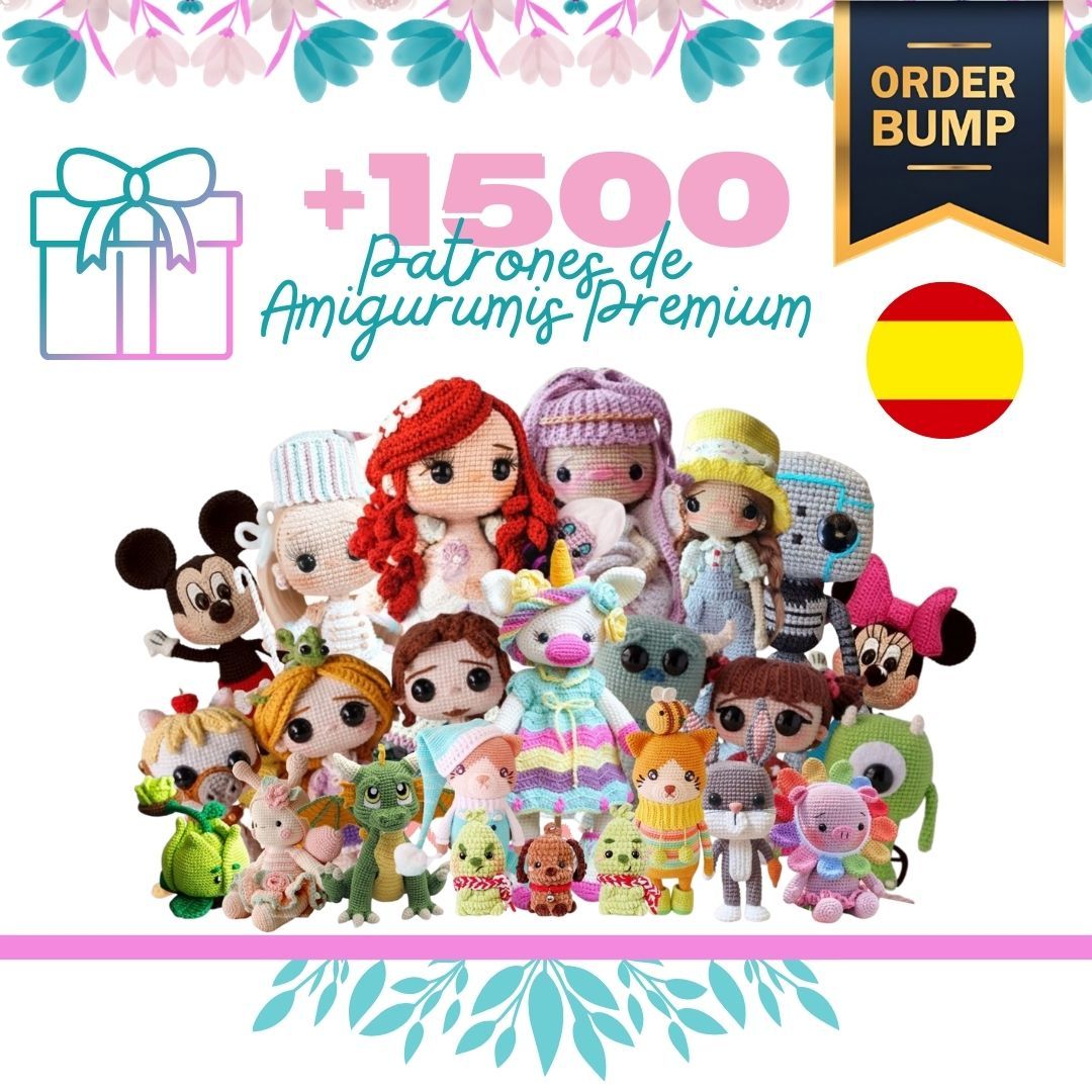 +1500 PATRONES DE AMIGURUMIS PREMIUM