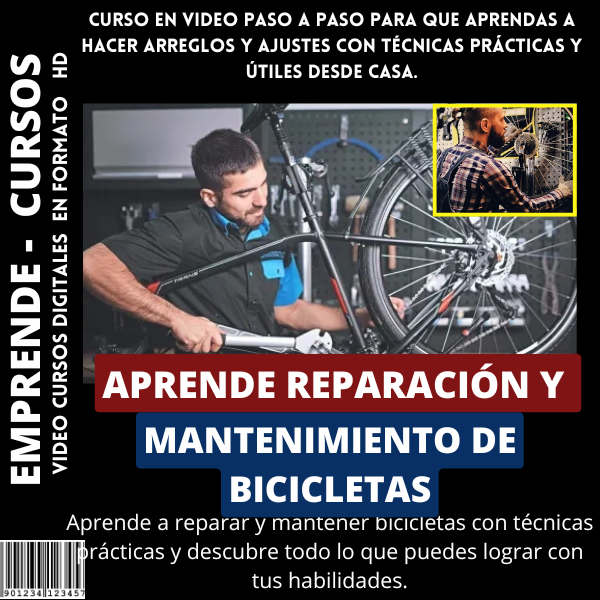 APRENDE REPARACIÓN Y MANTENIMIENTO DE BICICLETAS + BONUS DE OBSEQUIO