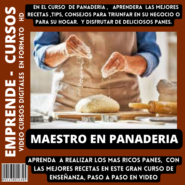 MAESTRO EN PANADERÍA ARTESANAL + BONUS DE OBSEQUIOS