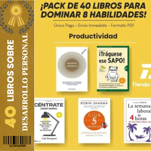 Pack de 40 Libros Sobre Desarrollo Personal.