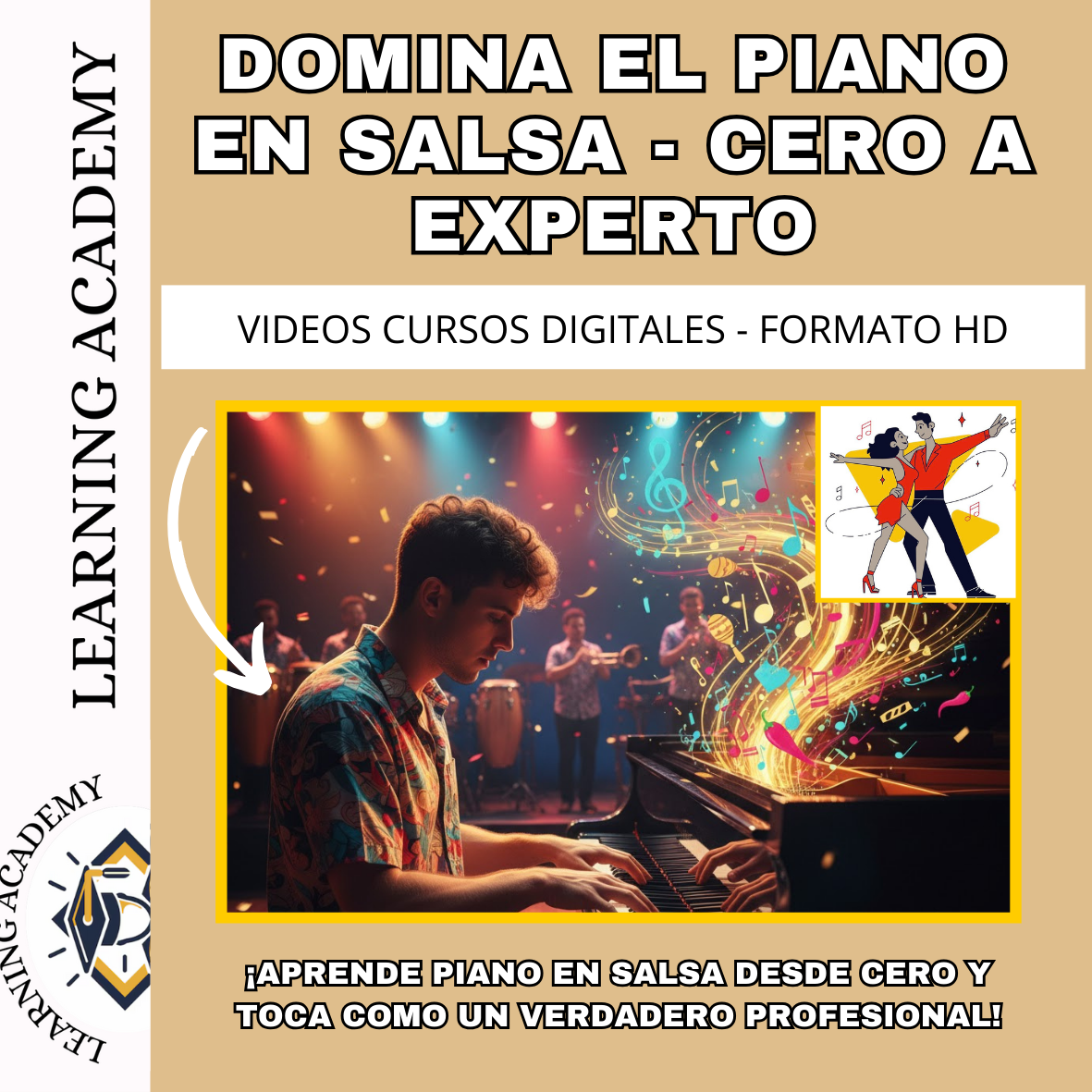 DOMINA EL PIANO EN SALSA - DE CERO A EXPERTO + BONUS DE OBSEQUIO
