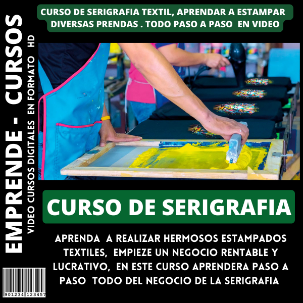 CURSO DE SERIGRAFIA - ESTAMPADO DE PRENDAS
