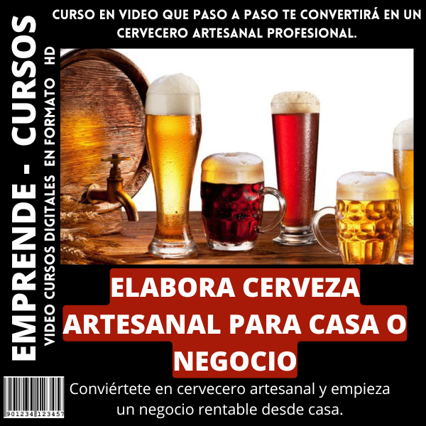 ELABORA CERVEZA ARTESANAL PARA CASA O NEGOCIO + BONUS DE OBSEQUIO