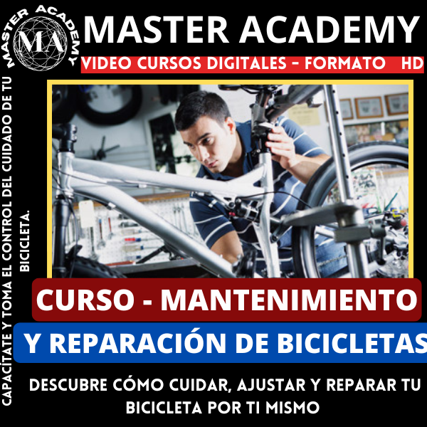 CURSO - MANTENIMIENTO Y REPARACIÓN DE BICICLETAS + BONUS DE OBSEQUIO