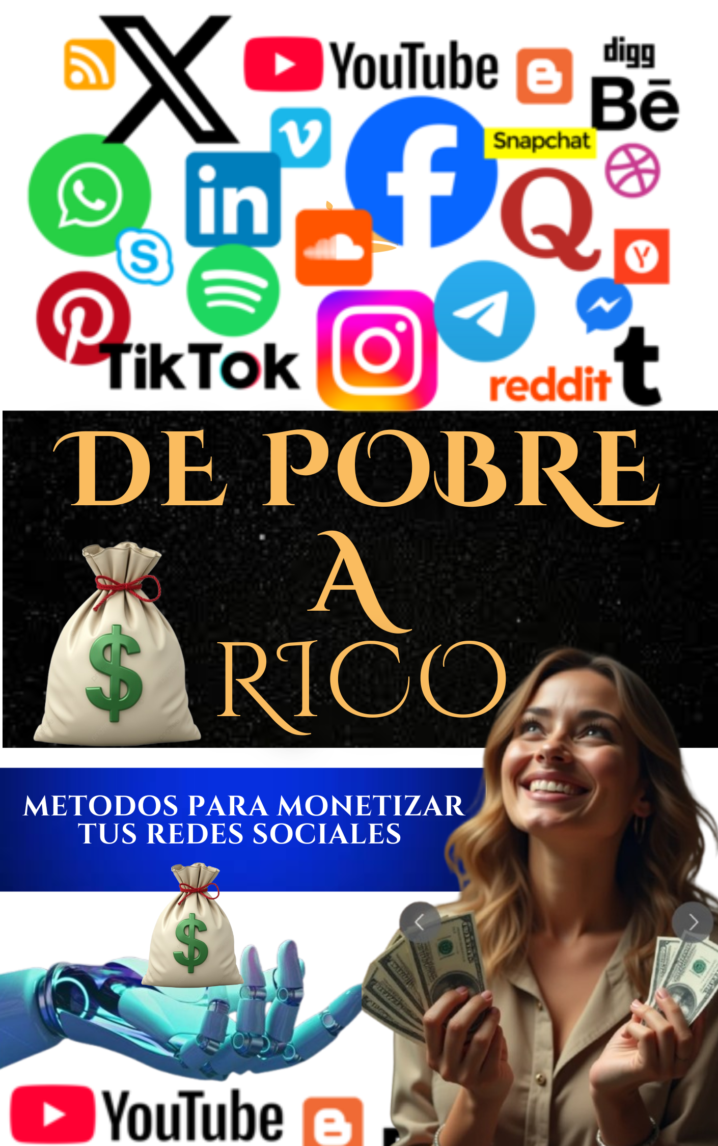 DOMINA LAS REDES Y MONETIZA: + BONO GUÍA COMPLETA PARA GANAR DINERO ONLINE