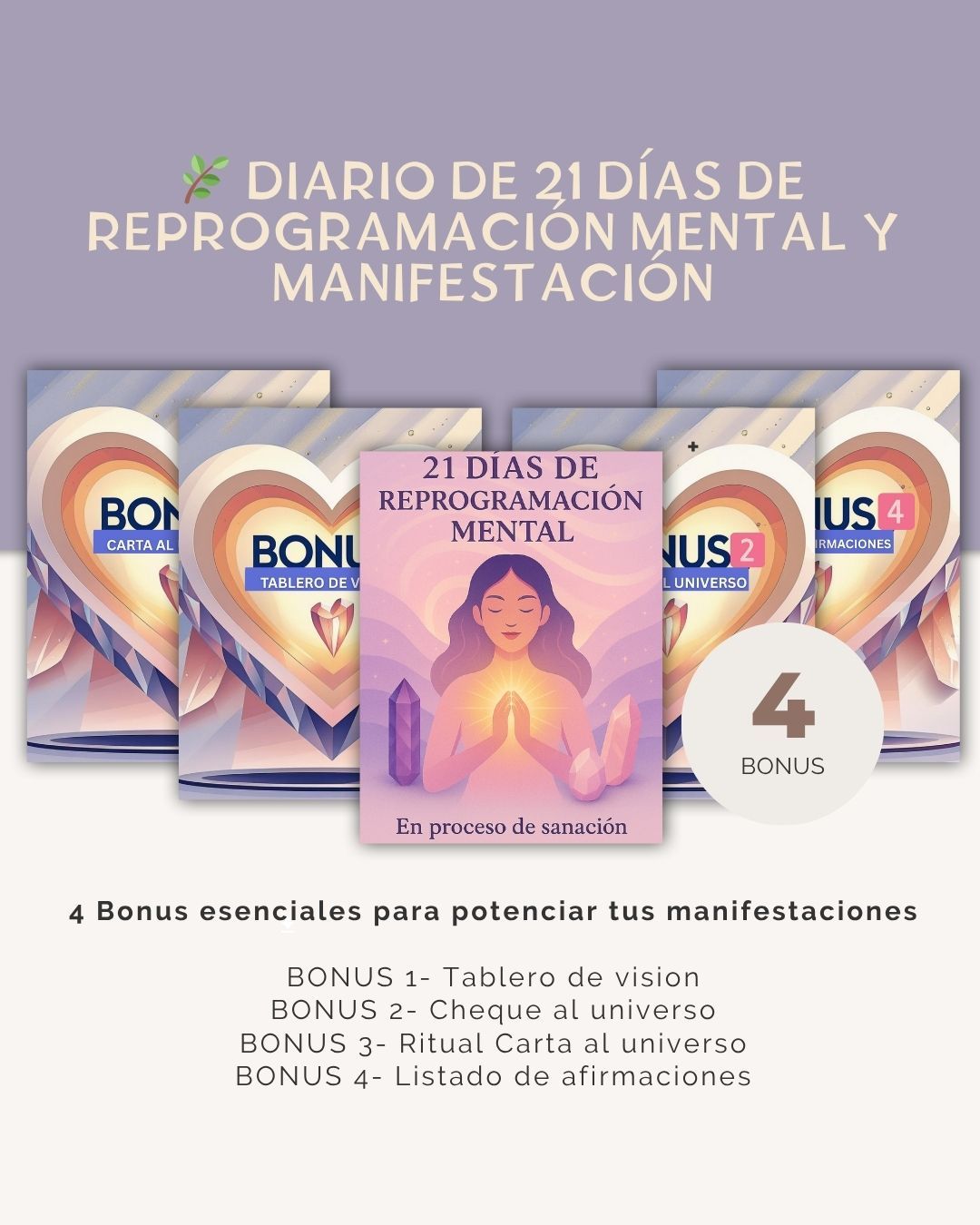 21 dias de Reprogramación Mental y Manifestación para volver a vos, soltar bloqueos y manifestar tu nueva realidad!