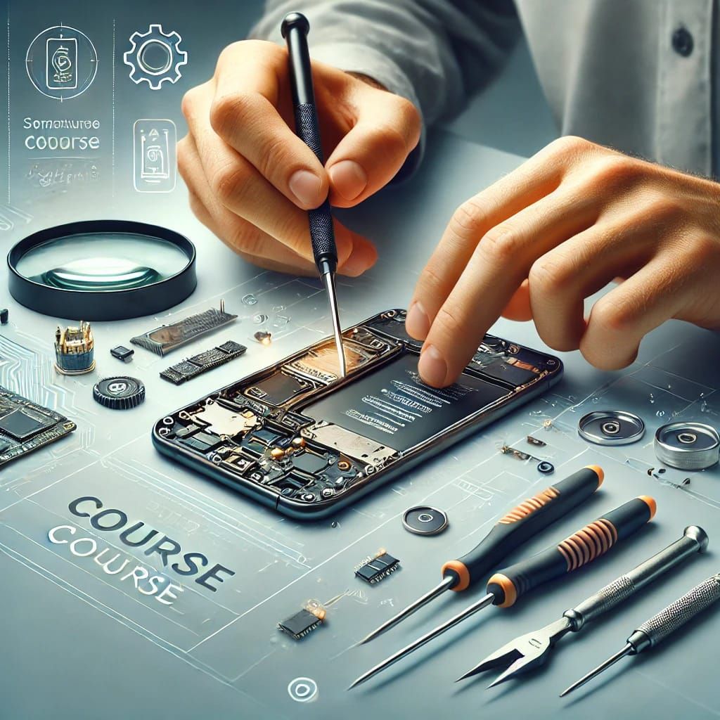 Curso para reparaciones de celulares.
