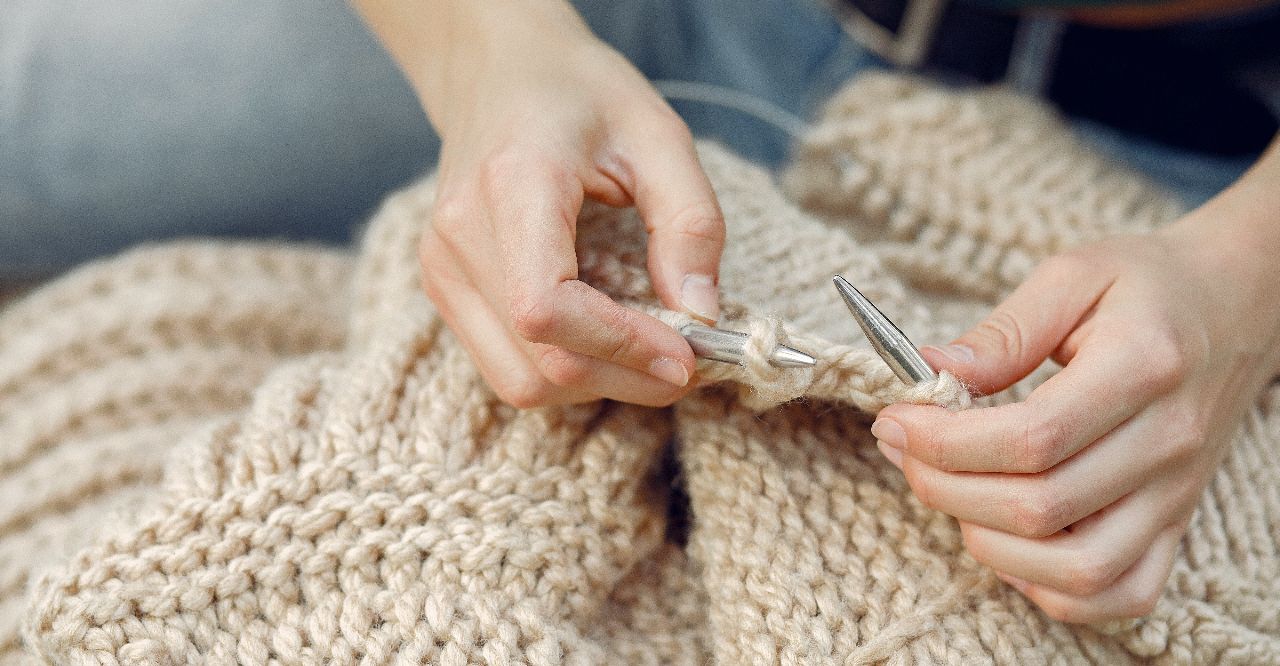 Técnicas de tejido a dos agujas