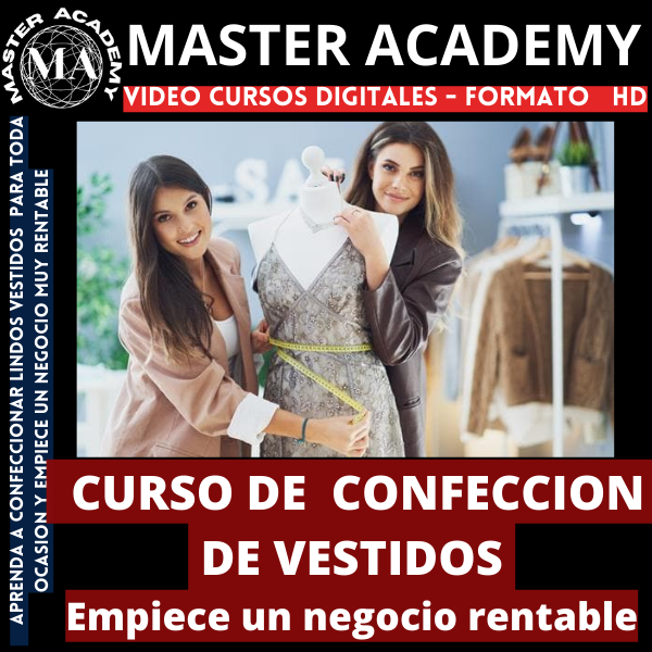 CURSO DE CONFECCION DE VESTIDOS + BONUS MOLDES
