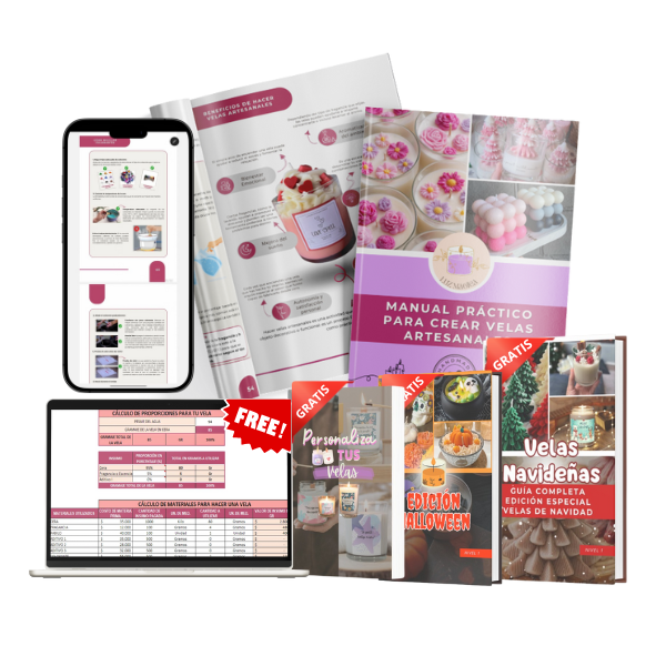 MEGA COMBO - Manual Práctico para Crear Velas Artesanales