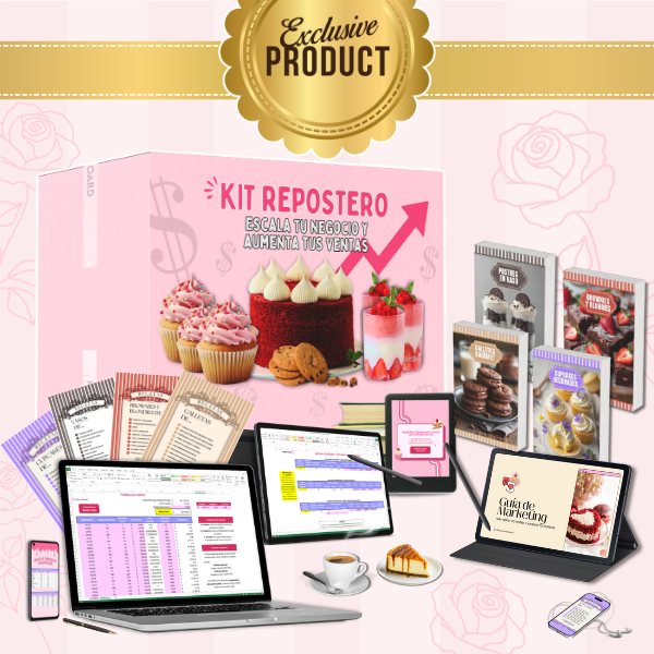 Kit Repostero Premium: Duplica tus Ganancias con Postres Desde Casa