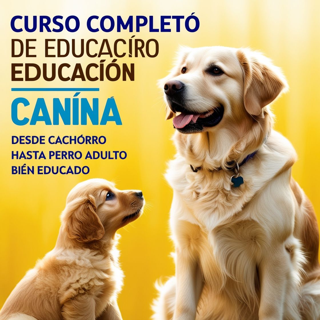Curso Completo de Educación Canina: Desde Cachorro hasta Perro Adulto Bien Educado