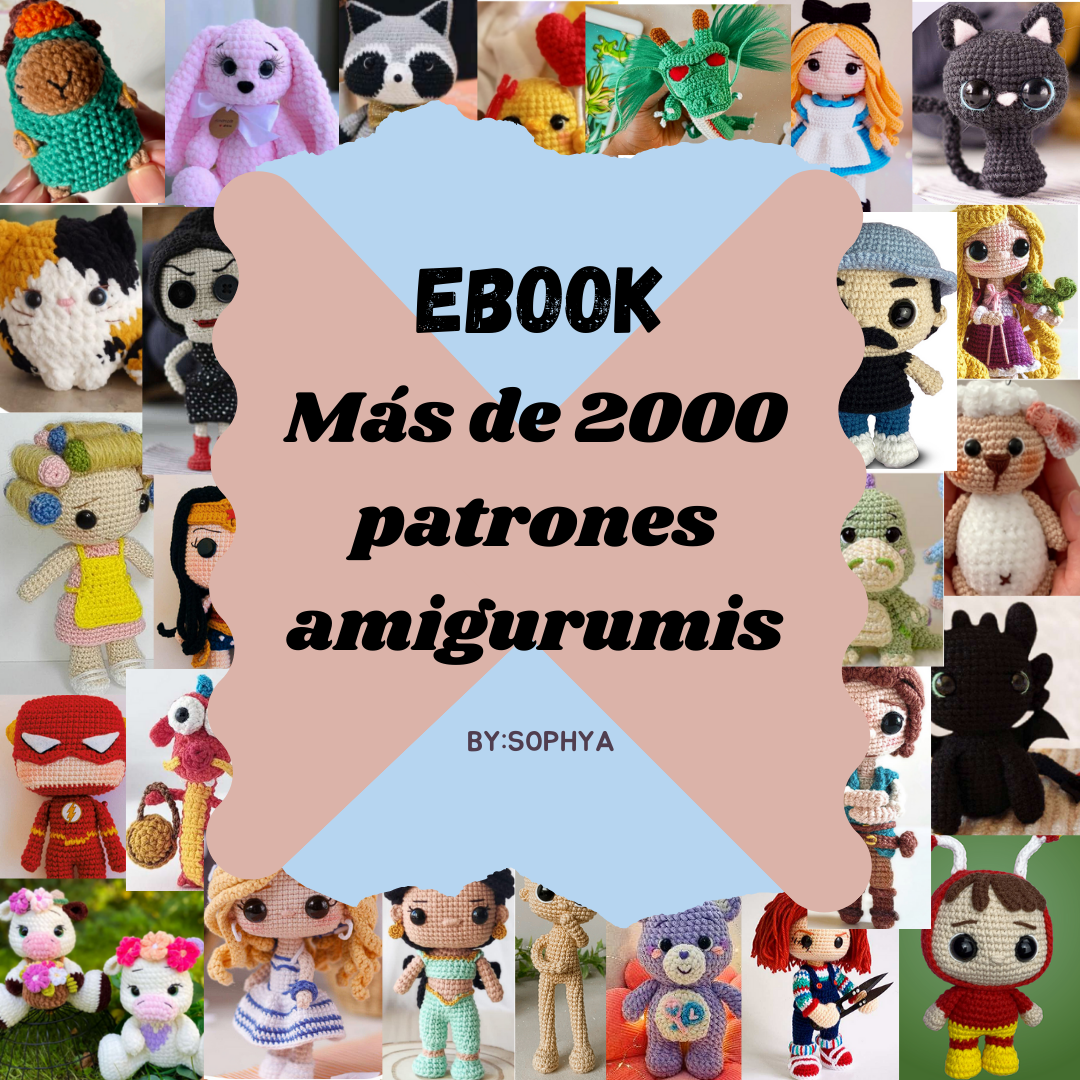 E-book amigurumis, más de 2000 patrones
