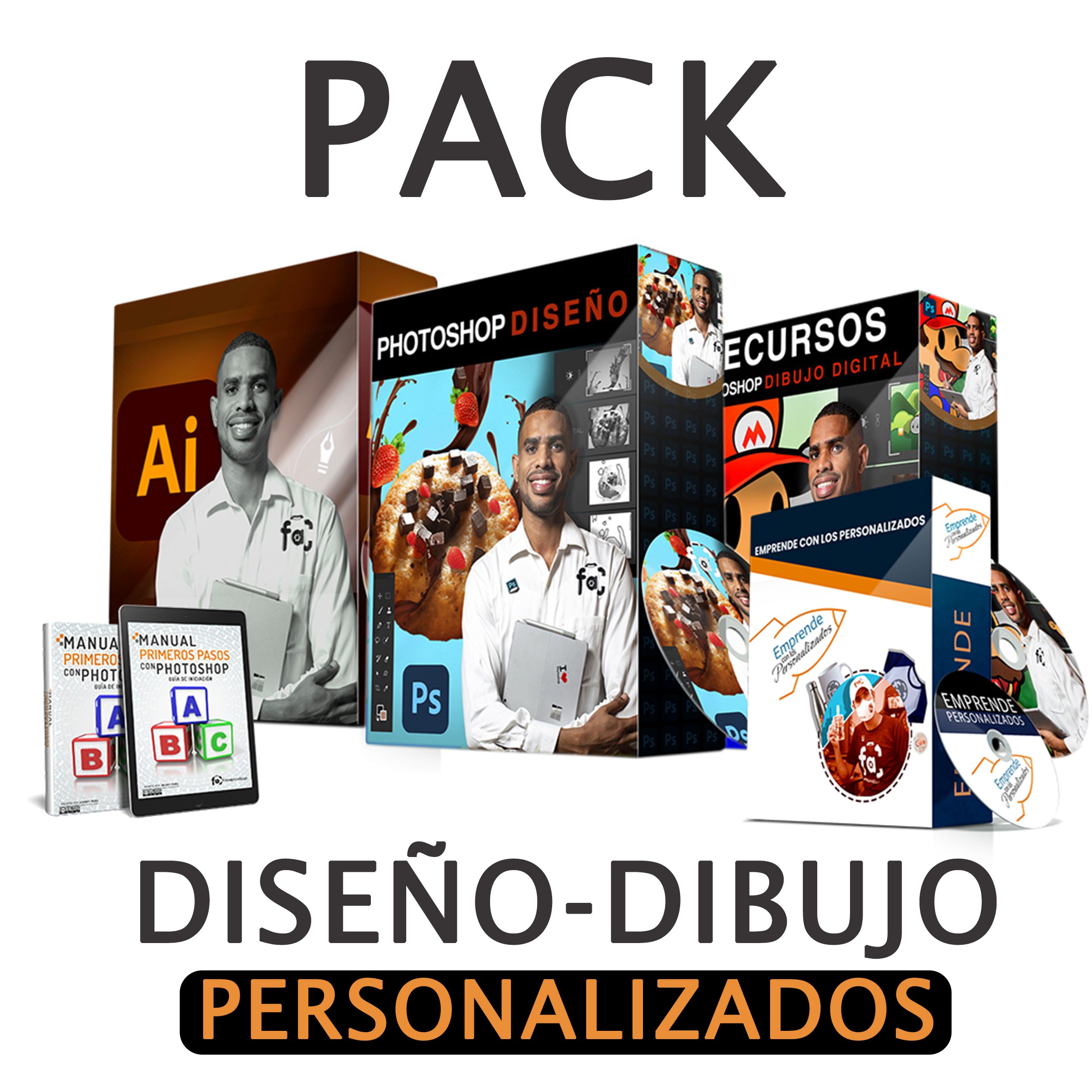 PACK DISEÑO, SUBLIMACIÓN Y DIBUJO