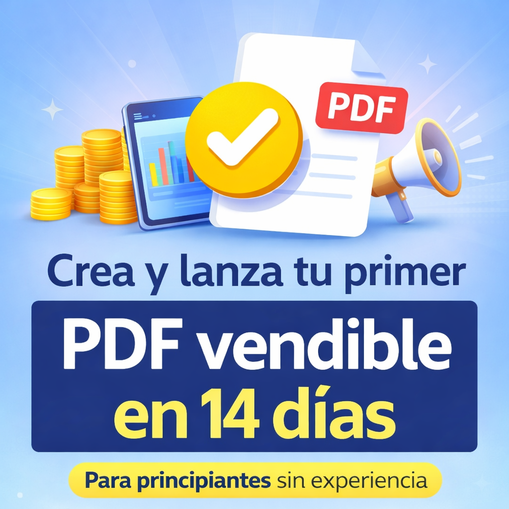 Crea y lanza tu primer PDF vendible en 14 días