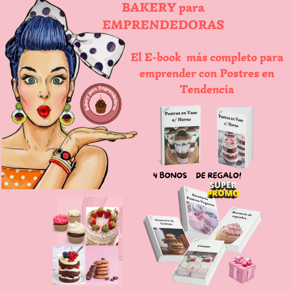 BAKERY para Emprendedoras. Postres en vaso en Tendencia