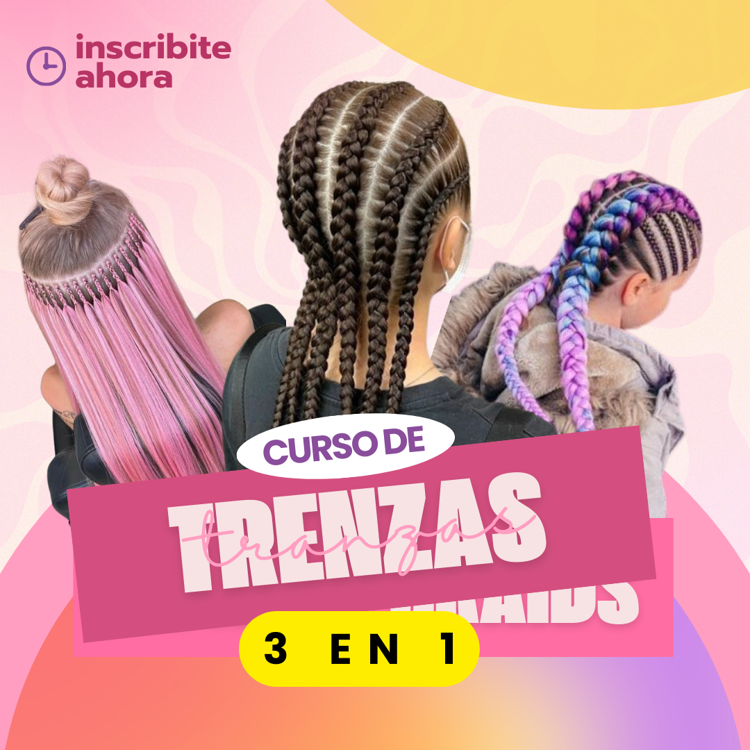 Aprende a Crear Trenzas Basicas, con Kanekalon y Cortinas de Extenciones 3 en 1