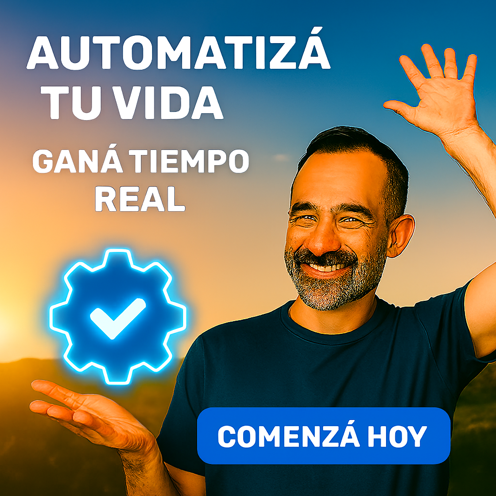 ???? Automatizá Tu Vida. Ganá Tiempo Real.