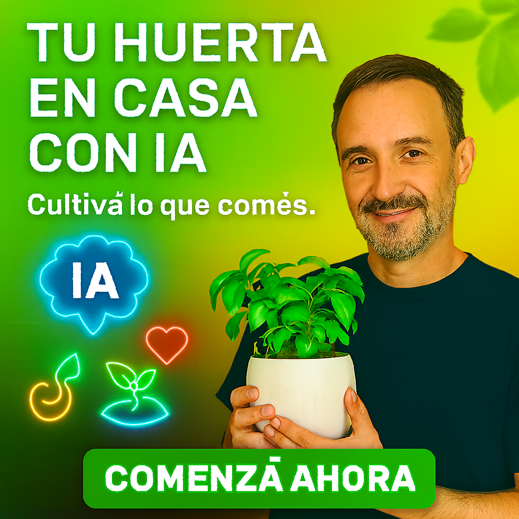 ???? Tu Huerta en Casa con IA: Cultivá lo que Comés