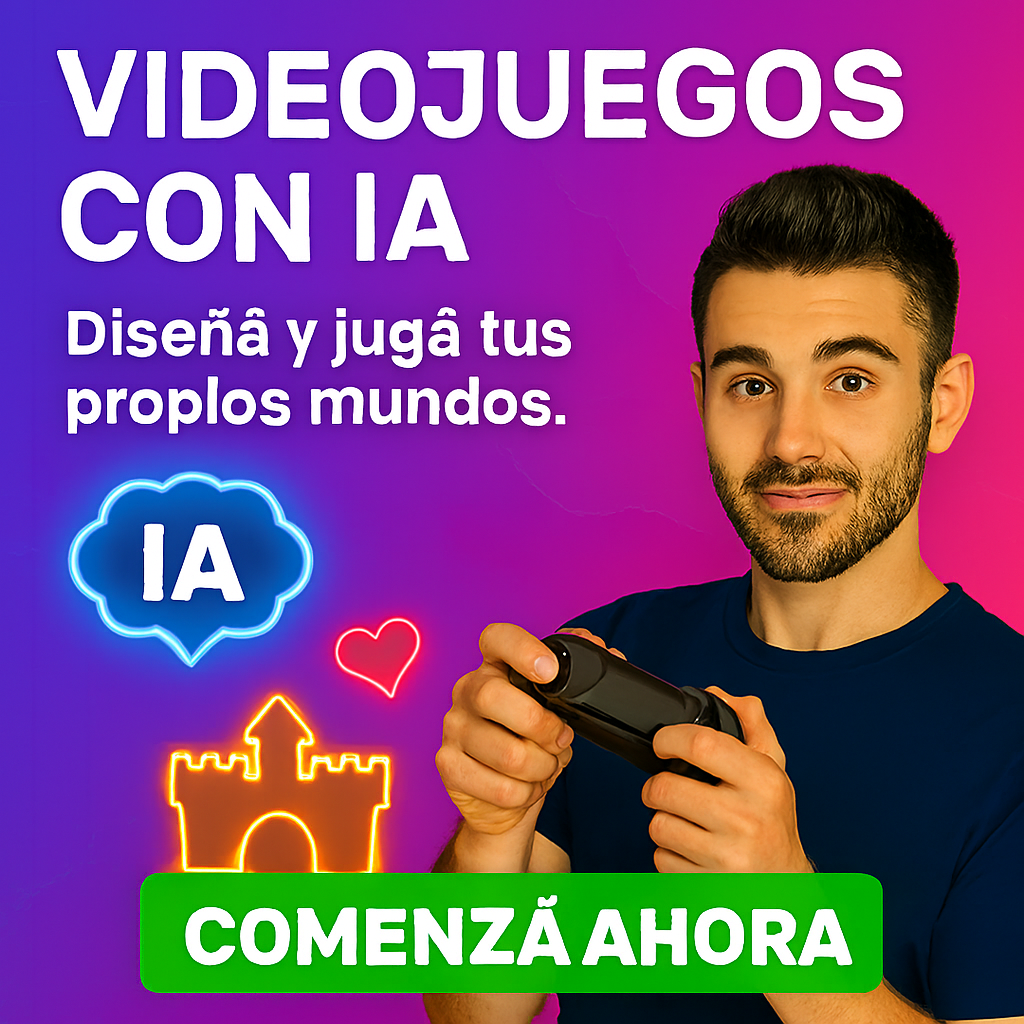 ???? Videojuegos con IA: Diseñá y Jugá tus Propios Mundos