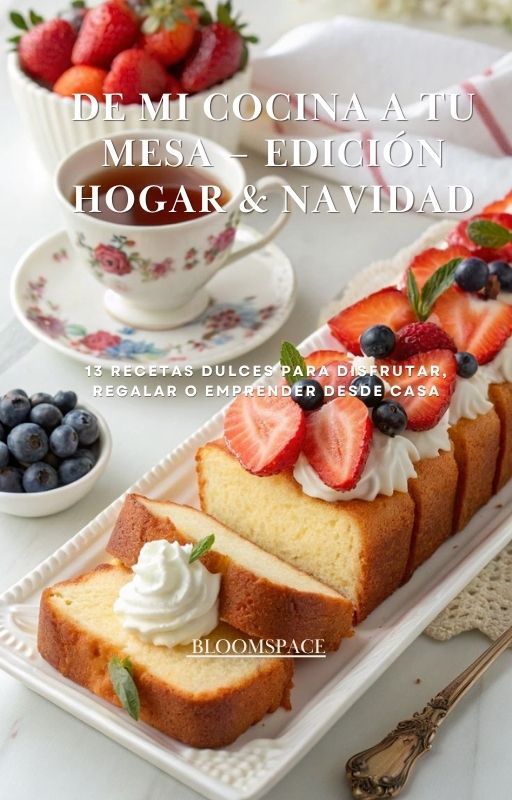 Ebook - De mi cocina a tu mesa: recetas dulces para regalar o emprender esta Navidad.