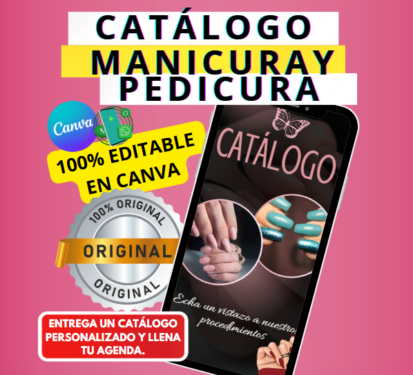 MANICURA y PEDICURA - Catágolo Personalizado y llena tu Agenda