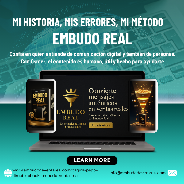 EMBUDO REAL, MI HISTORIA, MIS HERRORES, MI MÉTODO