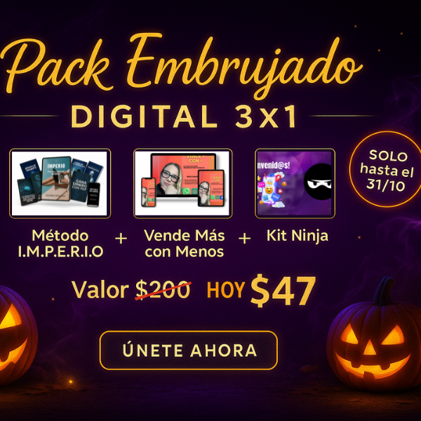 “Pack Embrujado 3x1: 3 Cursos Premium de Marketing Digital”