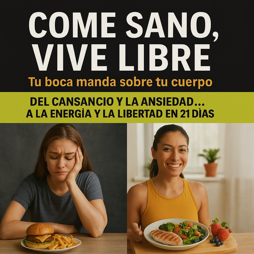 Come Sano, Vive Libre – El Método LIBRE para transformar tu energía y vencer la ansiedad sin dietas extremas