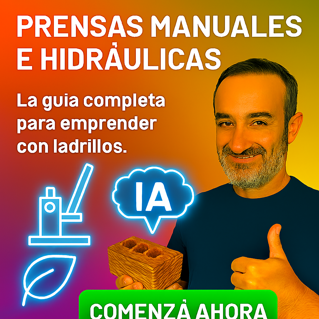 ???? Prensas Manuales e Hidráulicas: La Guía Completa para Emprender con Ladrillos