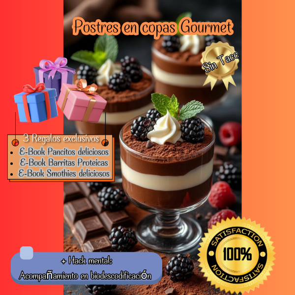Postres en copas Gourmet Sin Tacc