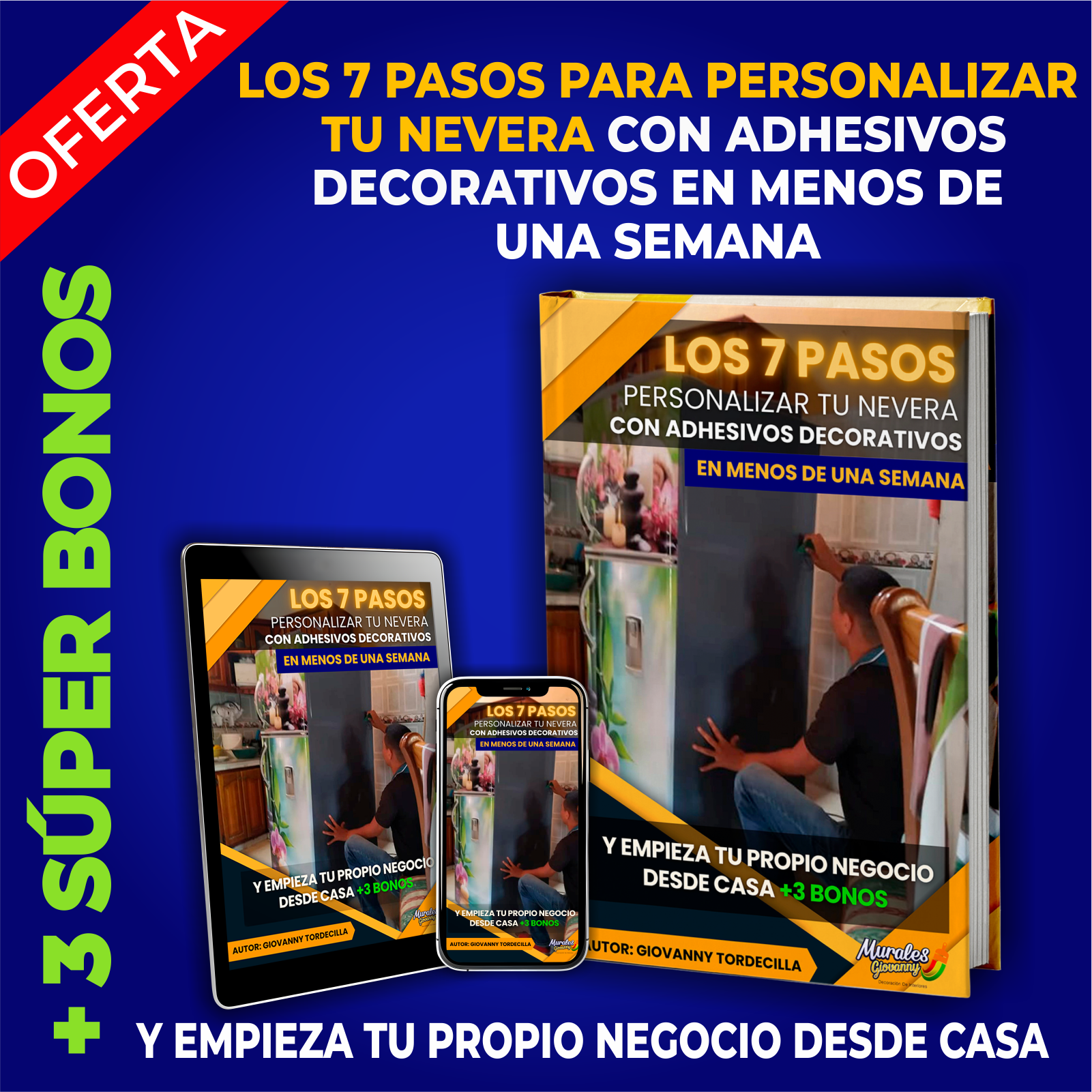Los 7 Pasos Para Personalizar Tu Nevera Con Adhesivos Decorativos En Menos De Una Semana Y Empieza Tu Propio Negocio Desde Casa + 3 Bonos Exclusivos