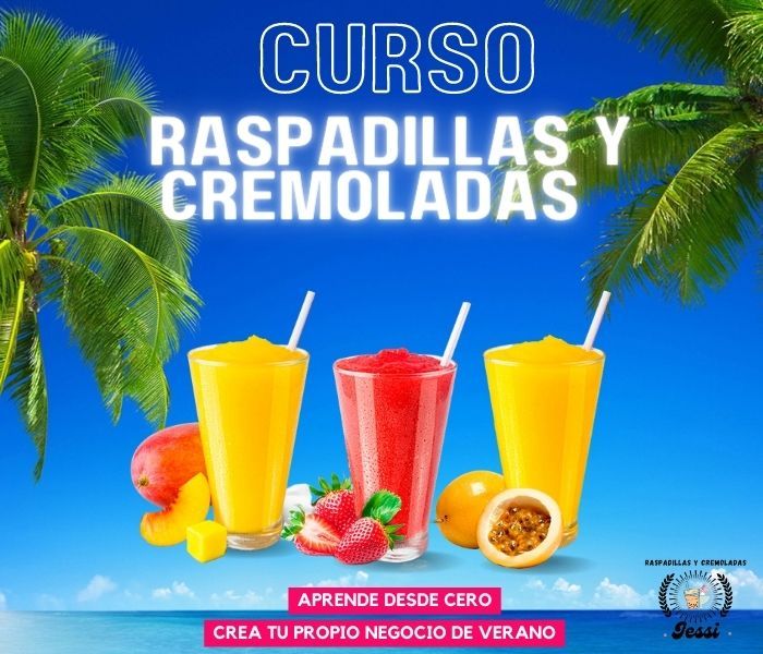 Preparación de raspadillas y cremoladas