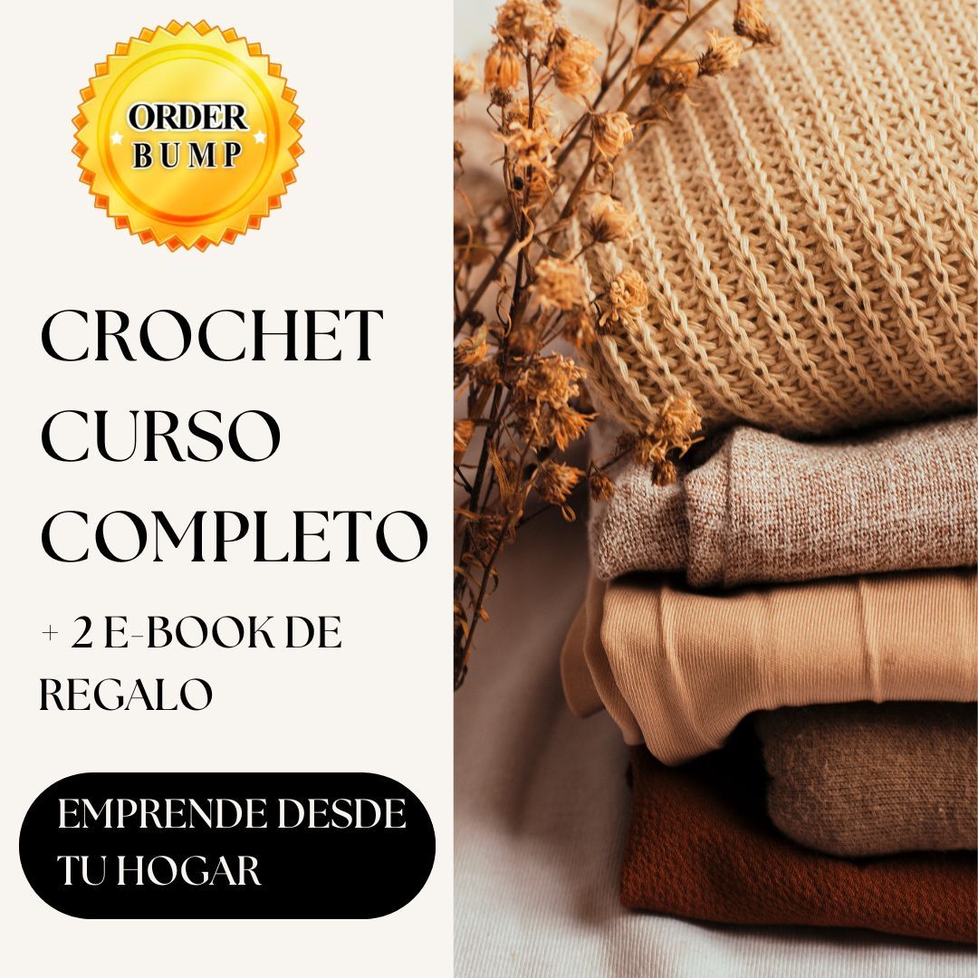 Crochet curso completo + 2 E-book de regalo
