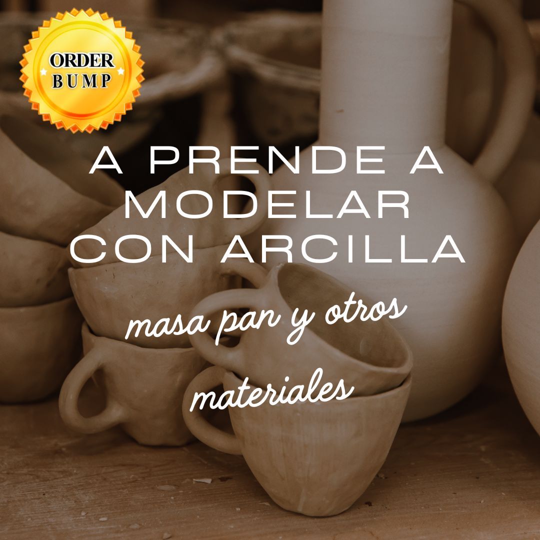 A prende a modelar con arcilla, masa pan y otros materiales