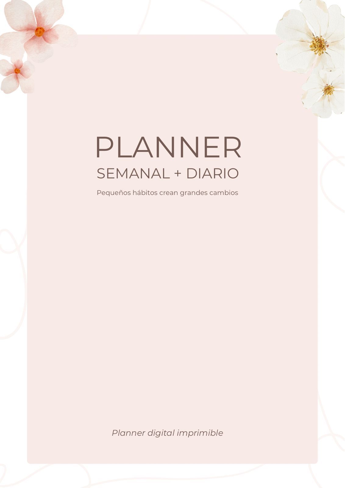 Planner Semanal y Diario Minimalista