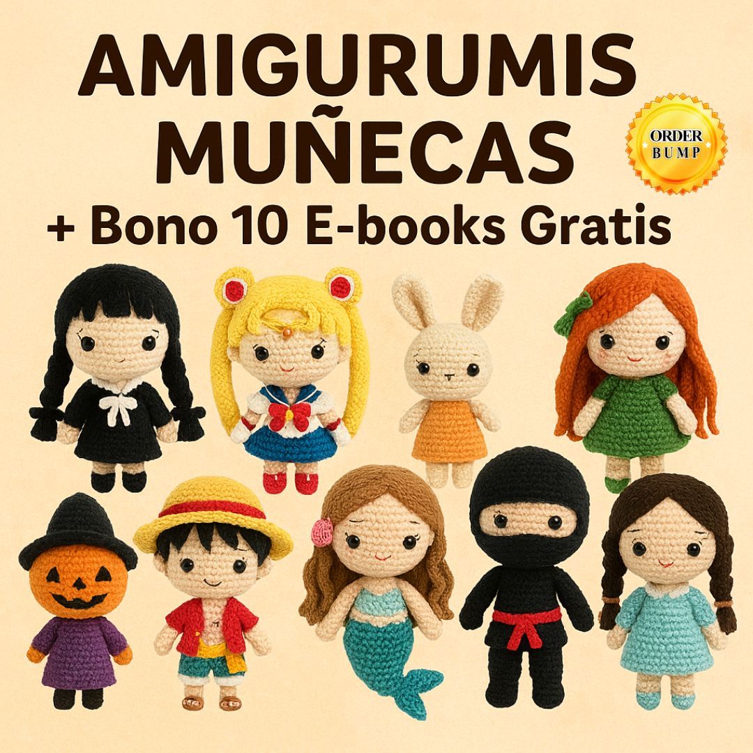 Amigurumis Muñecas + Bono 10 E-books Gratis