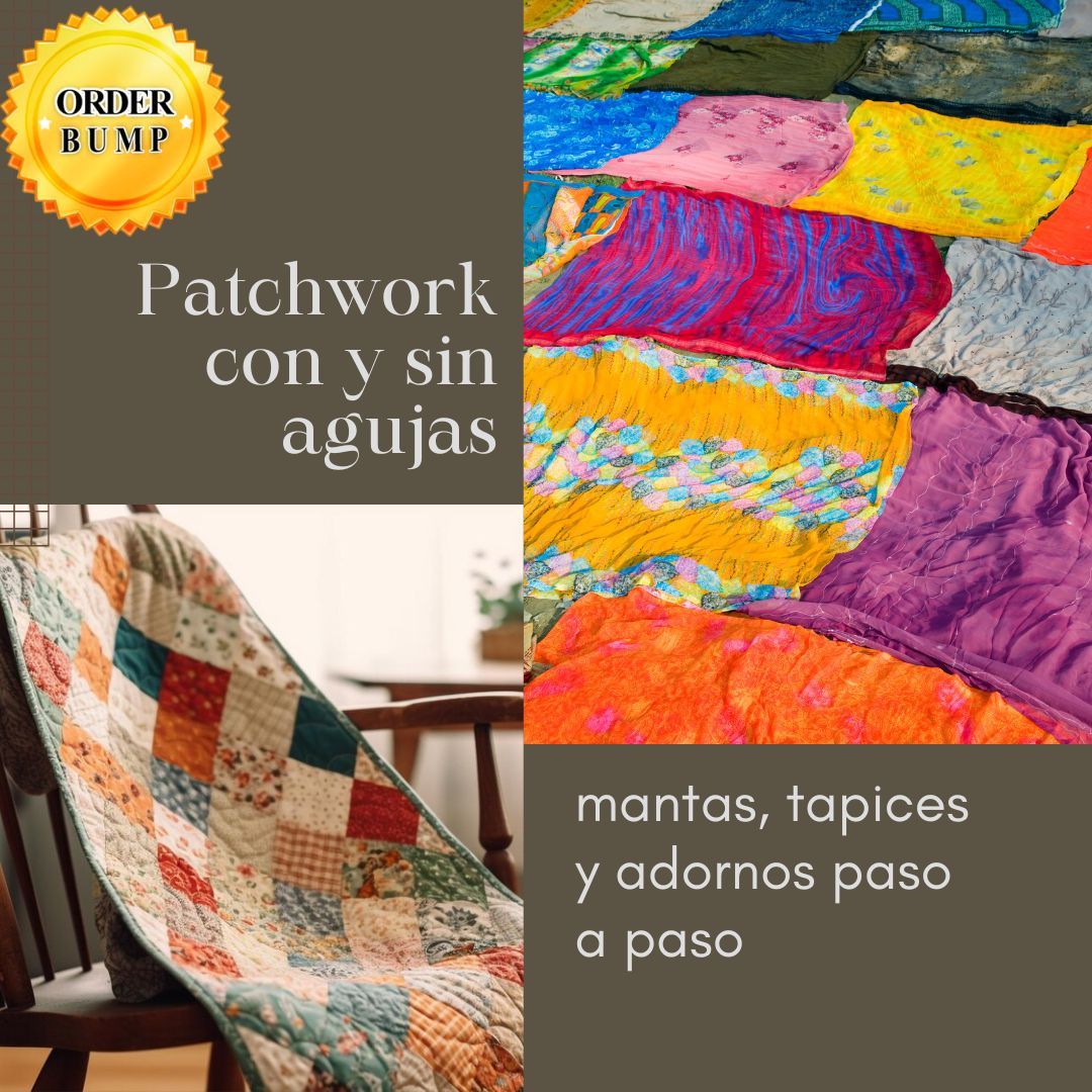 Patchwork con y sin agujas mantas, tapices y adornos paso a paso