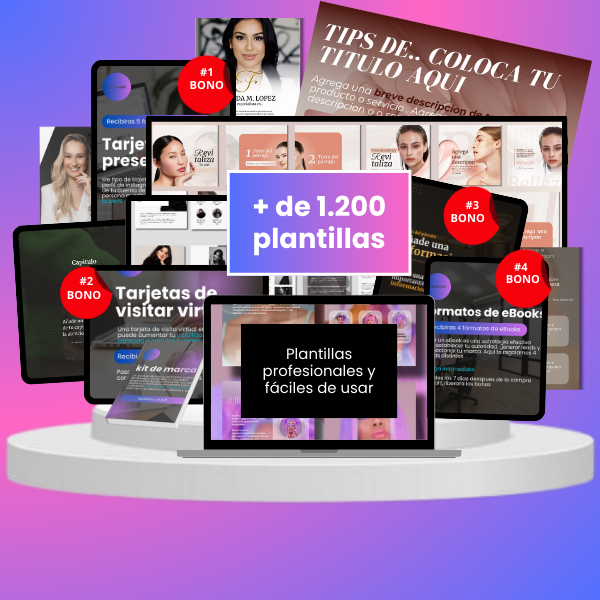 PACK DE CANVA PREMIUM - PLANTILLAS EDITABLES