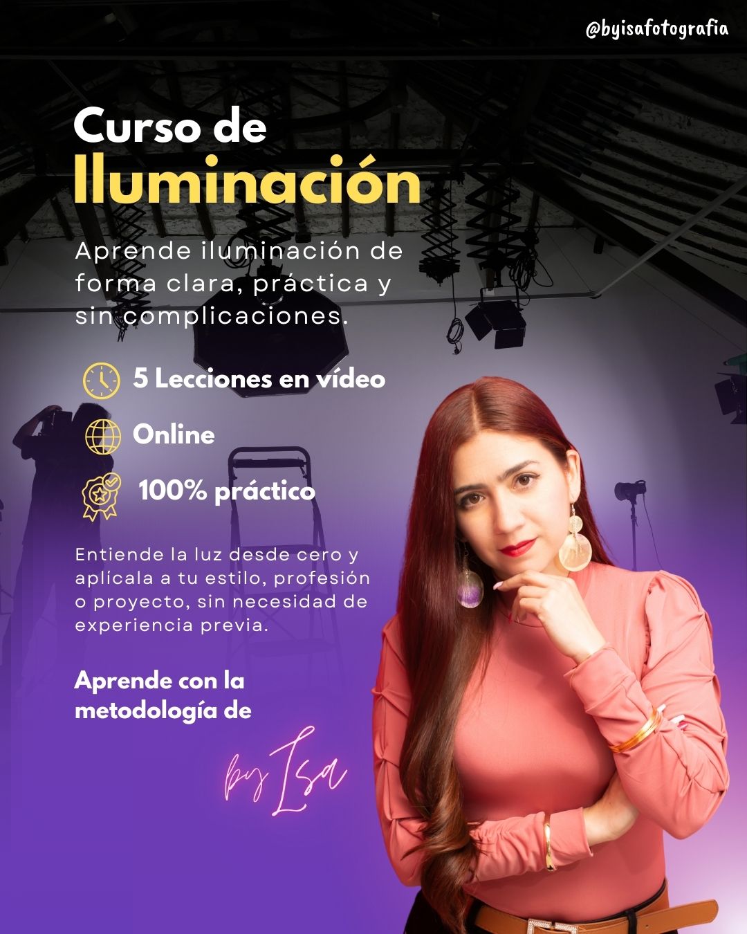 Curso de Iluminación Básica. Aprende a entender la luz aplicada a Retrato.