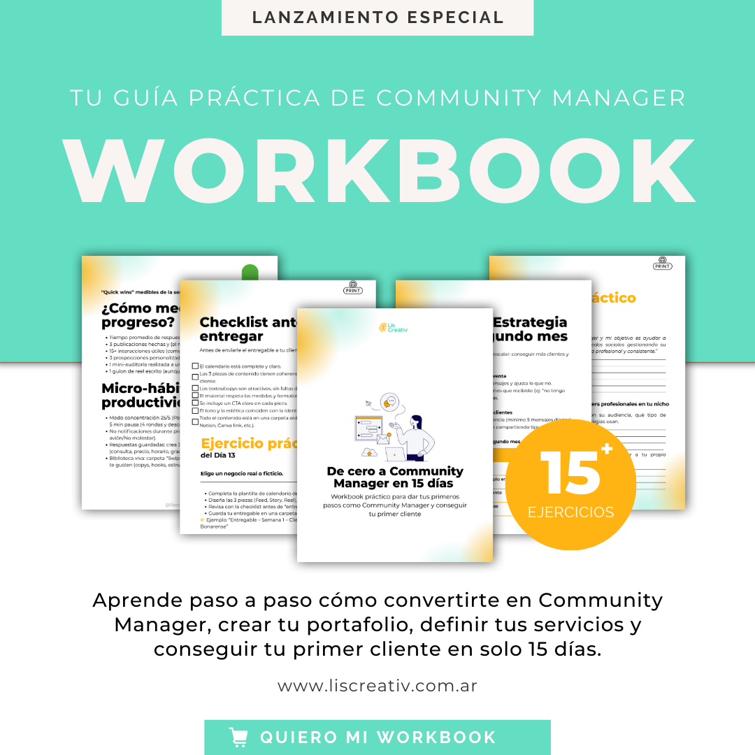 Community Manager en 15 días - Workbook