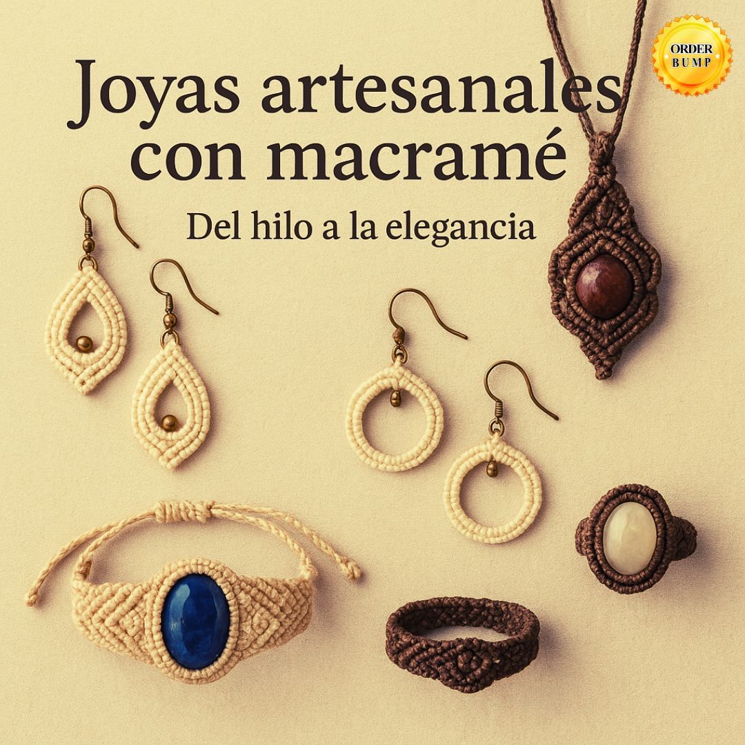 Joyas artesanales con macramé del hilo a la elegancia